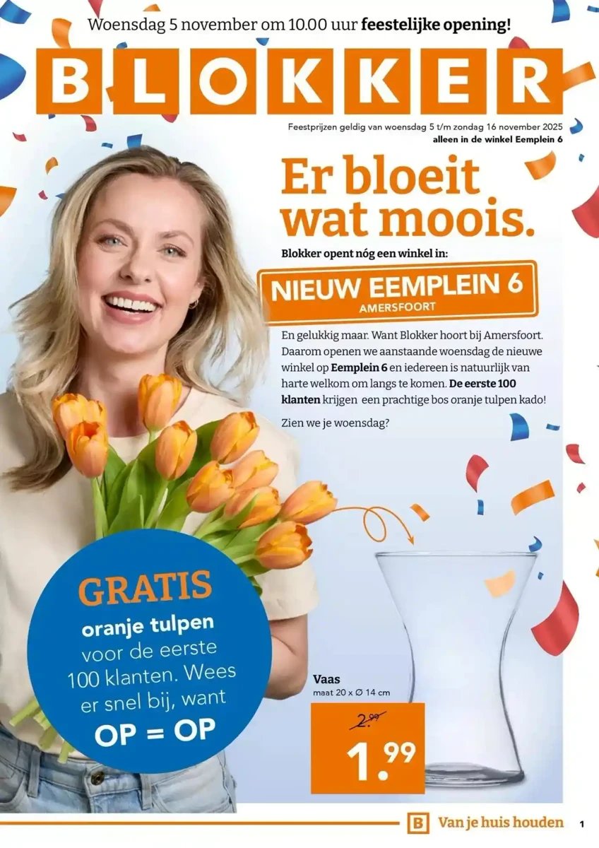Blokker folder – pagina 1