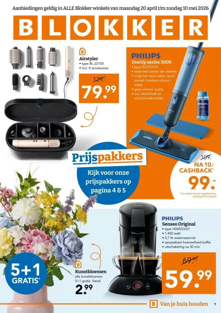 Blokker folder – pagina 1