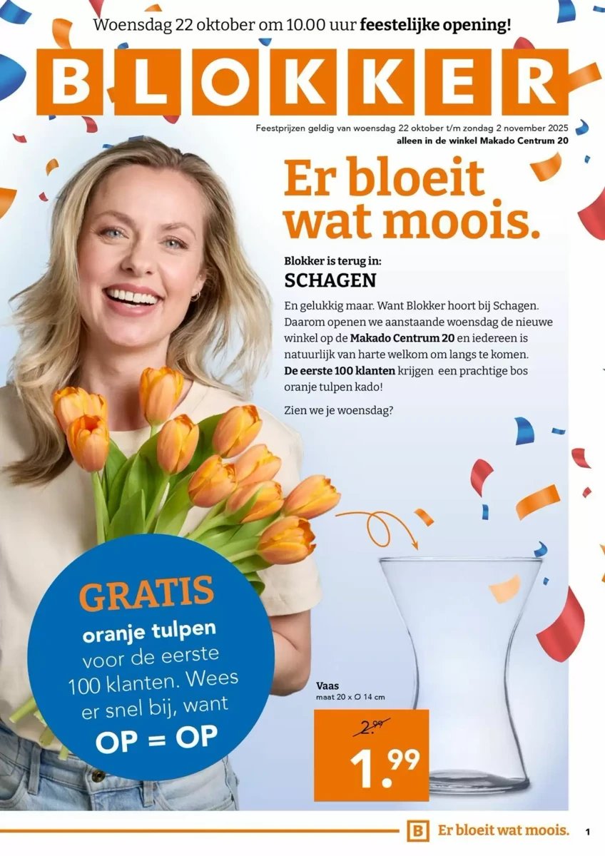 Blokker folder – pagina 1