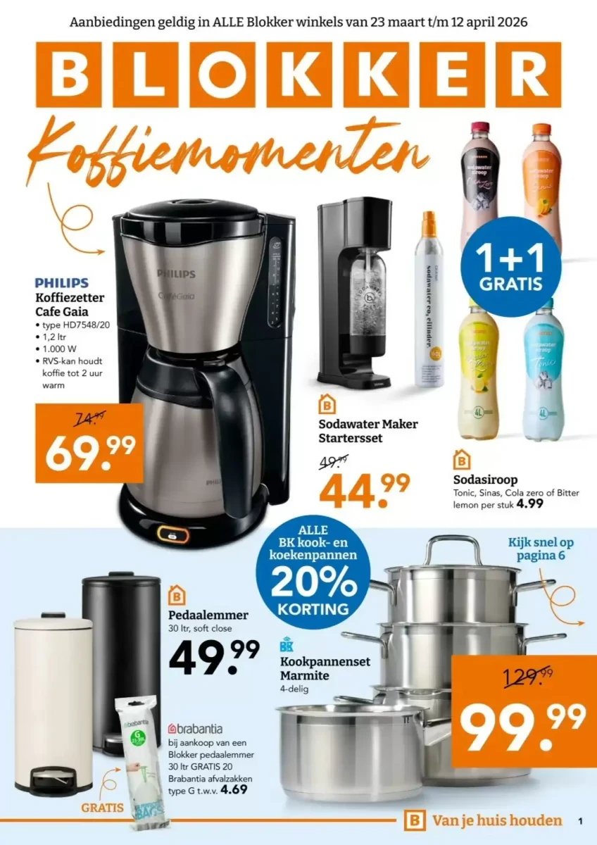 Blokker folder – pagina 1