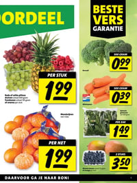 Blauwe bessen schaal 125 gram of mango per stuk aanbieding bij Boni – geldig van 12.01.2026 t/m 18.01.2026