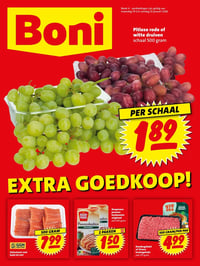 Pitloze rode of witte druiven aanbieding bij Boni – geldig van 19.01.2026 t/m 25.01.2026