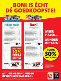 BIJ 2 STUKS 10% EXTRA KORTING aanbieding bij Boni – geldig van 23.02.2026 t/m 01.03.2026