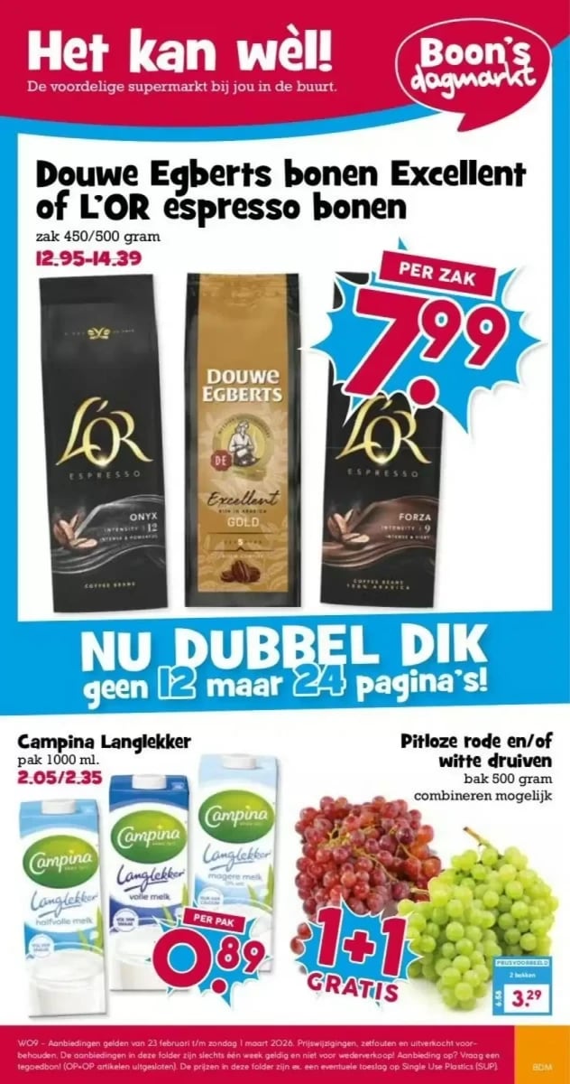 Boon's Markt folder – pagina 1