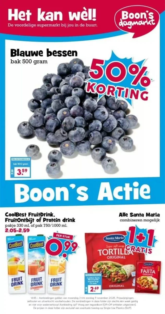 Boon's Markt folder – pagina 1