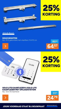 SOLO LITE KAARTLEZER & SOLO LITE KAARTLEZER MET OPLAADSTATION aanbieding bij Bouwmaat – geldig van 09.02.2026 t/m 08.03.2026
