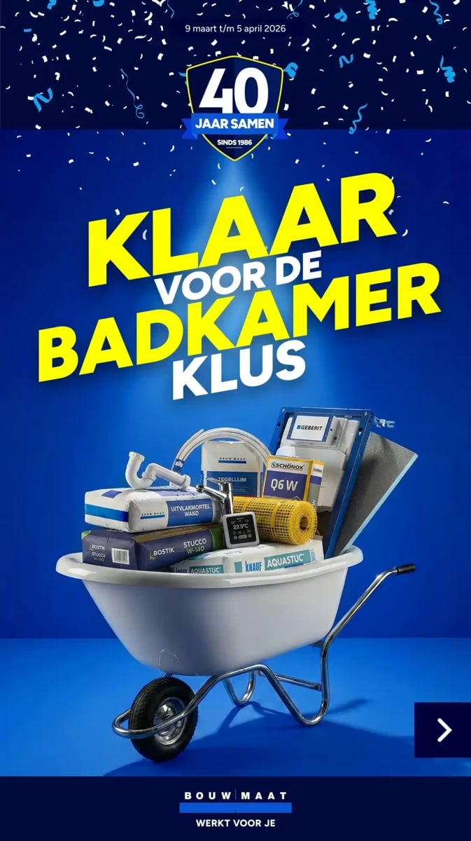 Bouwmaat folder – pagina 1