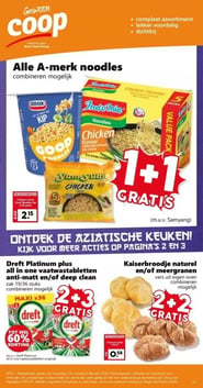 Alle A-merk noodles aanbieding bij Coop – geldig van 02.02.2026 t/m 08.02.2026