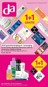 ALLE gezichtsreiniging en -verzorging aanbieding bij Da – geldig van 23.02.2026 t/m 08.03.2026