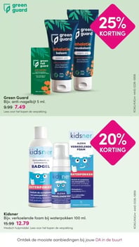 Green Guard Bijv. anti-nagelbijt 5 ml. aanbieding bij Da – geldig van 01.03.2026 t/m 08.03.2026