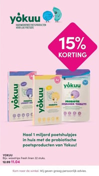 Bijv. wasstrips fresh linen 32 stuks. aanbieding bij Da – geldig van 01.03.2026 t/m 08.03.2026