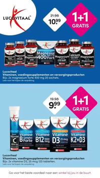 Lucovitaal Vitaminen, voedingssupplementen en verzorgingsproducten aanbieding bij Da – geldig van 06.04.2026 t/m 12.04.2026