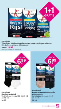 Lucovitaal Bamboe enkelsok aanbieding bij Da – geldig van 06.04.2026 t/m 12.04.2026