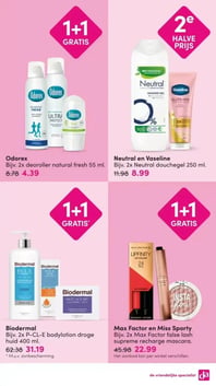 Neutral en Vaseline aanbieding bij Da – geldig van 09.02.2026 t/m 22.02.2026