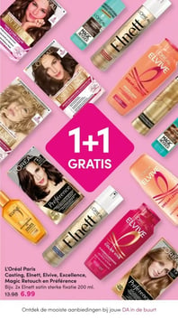L'Oréal Paris Casting, Elnett, Elvive, Excellence, Magic Retouch en Préférence aanbieding bij Da – geldig van 09.02.2026 t/m 22.02.2026
