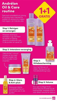 Andrélon Oil & Care routine aanbieding bij Da – geldig van 15.02.2026 t/m 22.02.2026