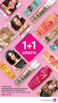 L'Oréal Paris Casting, Elnett, Elvive, Excellence, Magic Retouch en Préférence aanbieding bij Da – geldig van 15.02.2026 t/m 22.02.2026