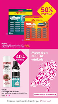 Gillette Mach3, 20 navulmesjes aanbieding bij Da – geldig van 26.01.2026 t/m 08.02.2026