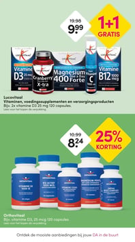 Lucovitaal Vitaminen, voedingssupplementen en verzorgingsproducten aanbieding bij Da – geldig van 26.01.2026 t/m 08.02.2026
