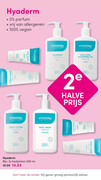 Hyaderm Bijv. 2x bodylotion 250 ml. aanbieding bij Da – geldig van 26.01.2026 t/m 08.02.2026