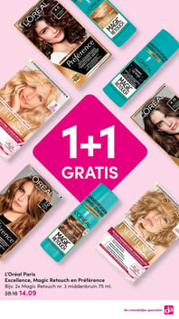L'Oréal Paris Excellence, Magic Retouch en Préférence aanbieding bij Da – geldig van 26.01.2026 t/m 08.02.2026