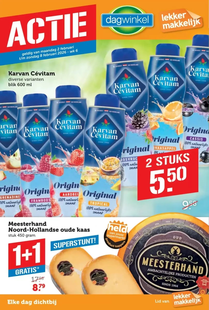 Dagwinkel folder – pagina 1