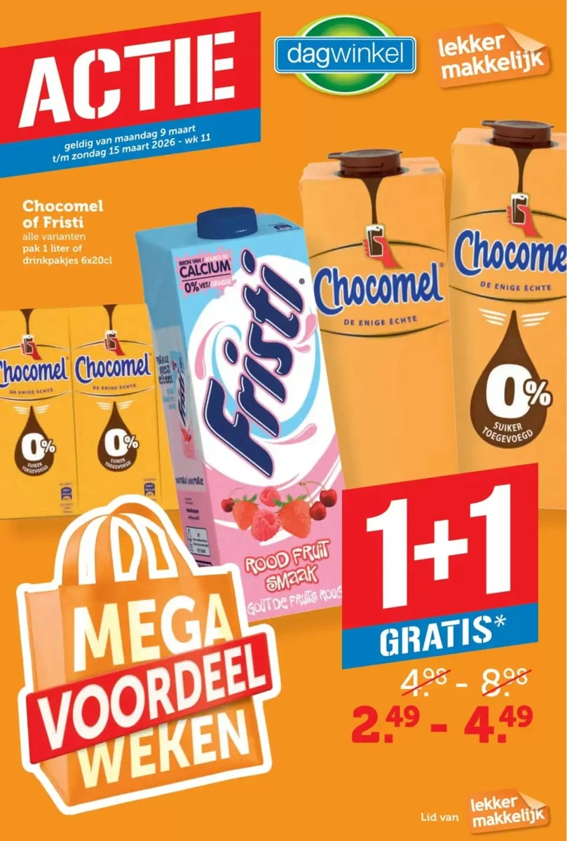 Dagwinkel folder – pagina 1