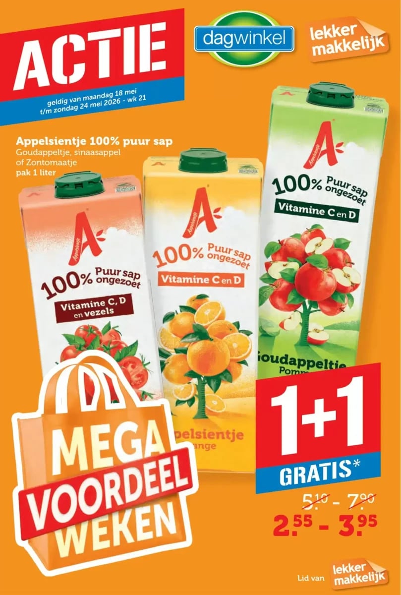 Dagwinkel folder – pagina 1