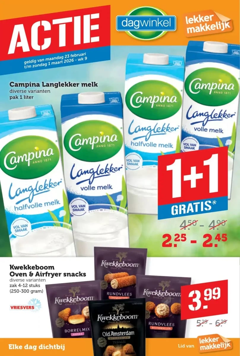 Dagwinkel folder – pagina 1