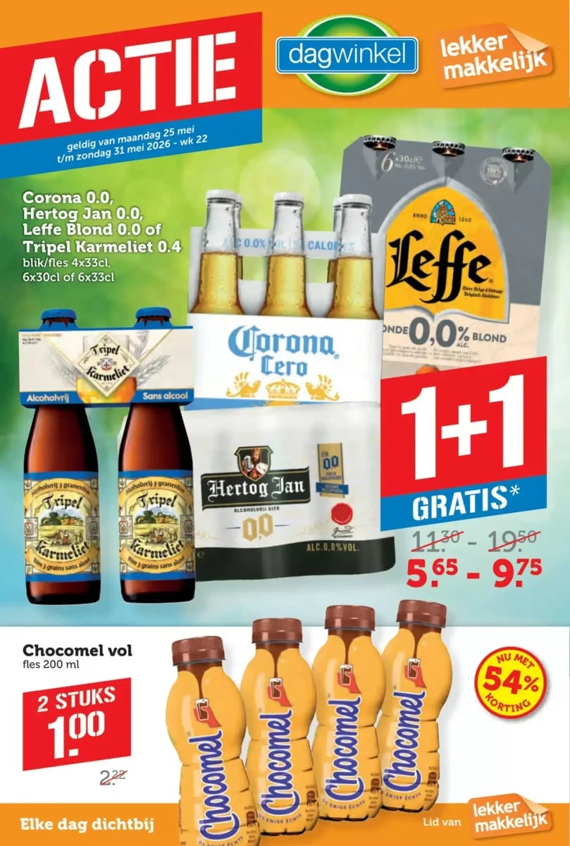 Dagwinkel folder – pagina 1