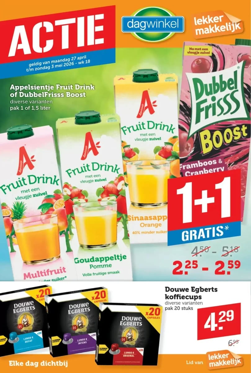 Dagwinkel folder – pagina 1