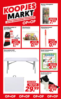 Opvouwbare tafel Afmeting 180 x 74 x 74 cm. aanbieding bij Dekamarkt – geldig van 02.06.2026 t/m 08.06.2026