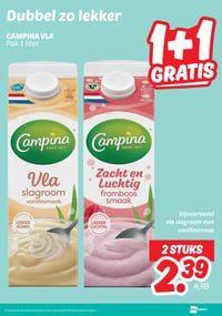 CAMPINA VLA Pak 1 liter. aanbieding bij Dekamarkt – geldig van 03.02.2026 t/m 09.02.2026