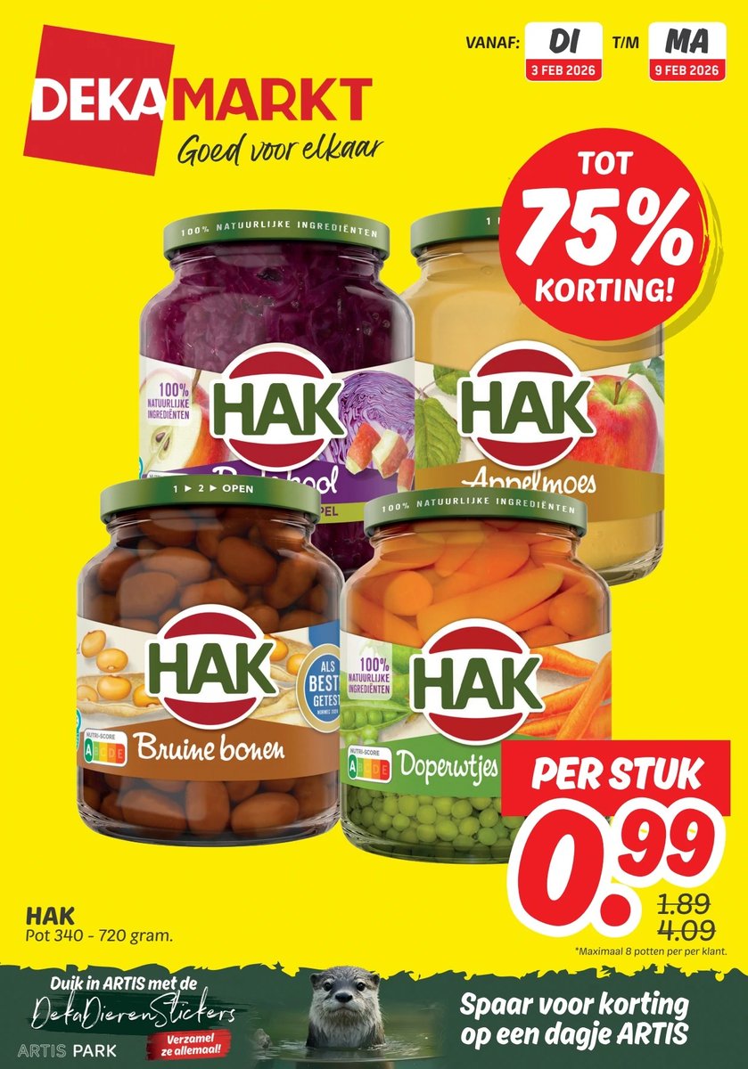 Dekamarkt folder – pagina 1