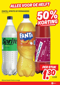 Fanta, Sprite of Fernandes aanbieding bij Dekamarkt – geldig van 10.02.2026 t/m 16.02.2026