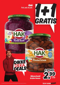 HAK Bruine bonen aanbieding bij Dekamarkt – geldig van 13.01.2026 t/m 19.01.2026
