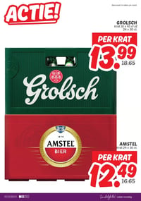 GROLSCH Krat 16 x 45 cl of 24 x 30 cl aanbieding bij Dekamarkt – geldig van 13.01.2026 t/m 19.01.2026