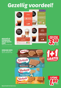 Nescafé of Starbucks Dolce Gusto cups aanbieding bij Dekamarkt – geldig van 14.04.2026 t/m 20.04.2026