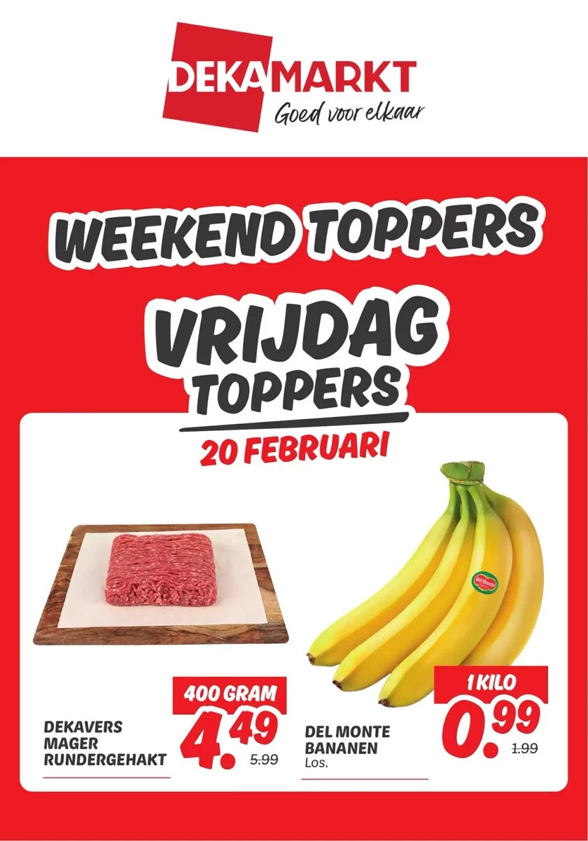 Dekamarkt folder – pagina 1