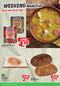 UNOX SOEP IN BLIK aanbieding bij Dekamarkt – geldig van 27.01.2026 t/m 02.02.2026