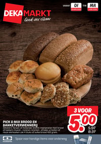 PICK & MIX BROOD EN BANKETVERWENNERIJ aanbieding bij Dekamarkt – geldig van 28.04.2026 t/m 04.05.2026