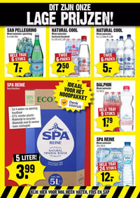SPA REINE Mineraalwater aanbieding bij Dirck III – geldig van 07.01.2026 t/m 13.01.2026