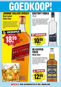 ERISTOFF VODKA 70 cl aanbieding bij Dirck-iii – geldig van 08.04.2026 t/m 14.04.2026