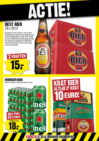 KRAT BIER ALTIJD 2E KRAT 10 EURO! aanbieding bij Dirck III – geldig van 14.01.2026 t/m 20.01.2026