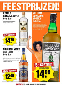 WILLIAM LAWSON'S WHISKY aanbieding bij Dirck-iii – geldig van 22.04.2026 t/m 28.04.2026