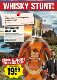 Dimple Golden Selection Blended Scotch Whisky aanbieding bij Dirck-iii – geldig van 28.01.2026 t/m 03.02.2026