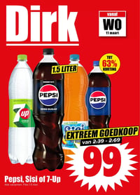 Pepsi, Sisi of 7-Up aanbieding bij Dirk – geldig van 11.03.2026 t/m 17.03.2026