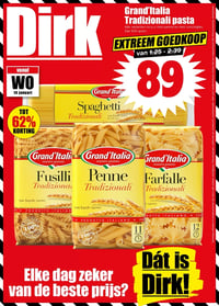 Grand'Italia Tradizionali pasta aanbieding bij Dirk – geldig van 14.01.2026 t/m 20.01.2026
