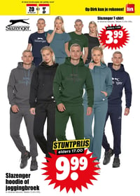 Slazenger hoodie of joggingbroek aanbieding bij Dirk – geldig van 15.02.2026 t/m 21.02.2026