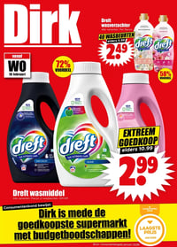 Dreft wasmiddel aanbieding bij Dirk – geldig van 18.02.2026 t/m 24.02.2026